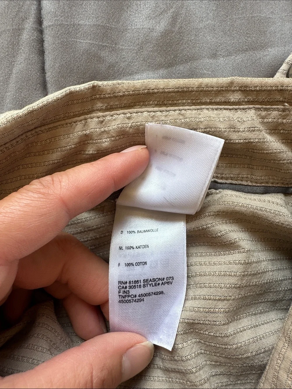 The North face Casual Long Sleeve Button-Up Shirt in Tan